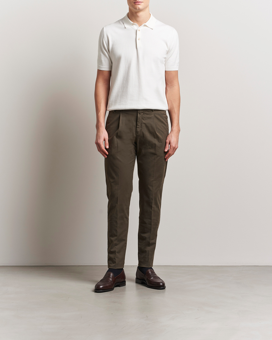 Herren | Hosen | PT01 | Gentleman Fit Cotton/Stretch Trousers Brown
