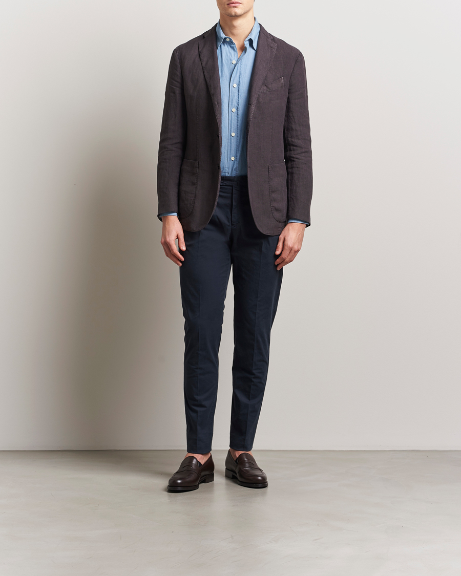 Herren | Hosen | PT01 | Gentleman Fit Cotton/Stretch Trousers Navy