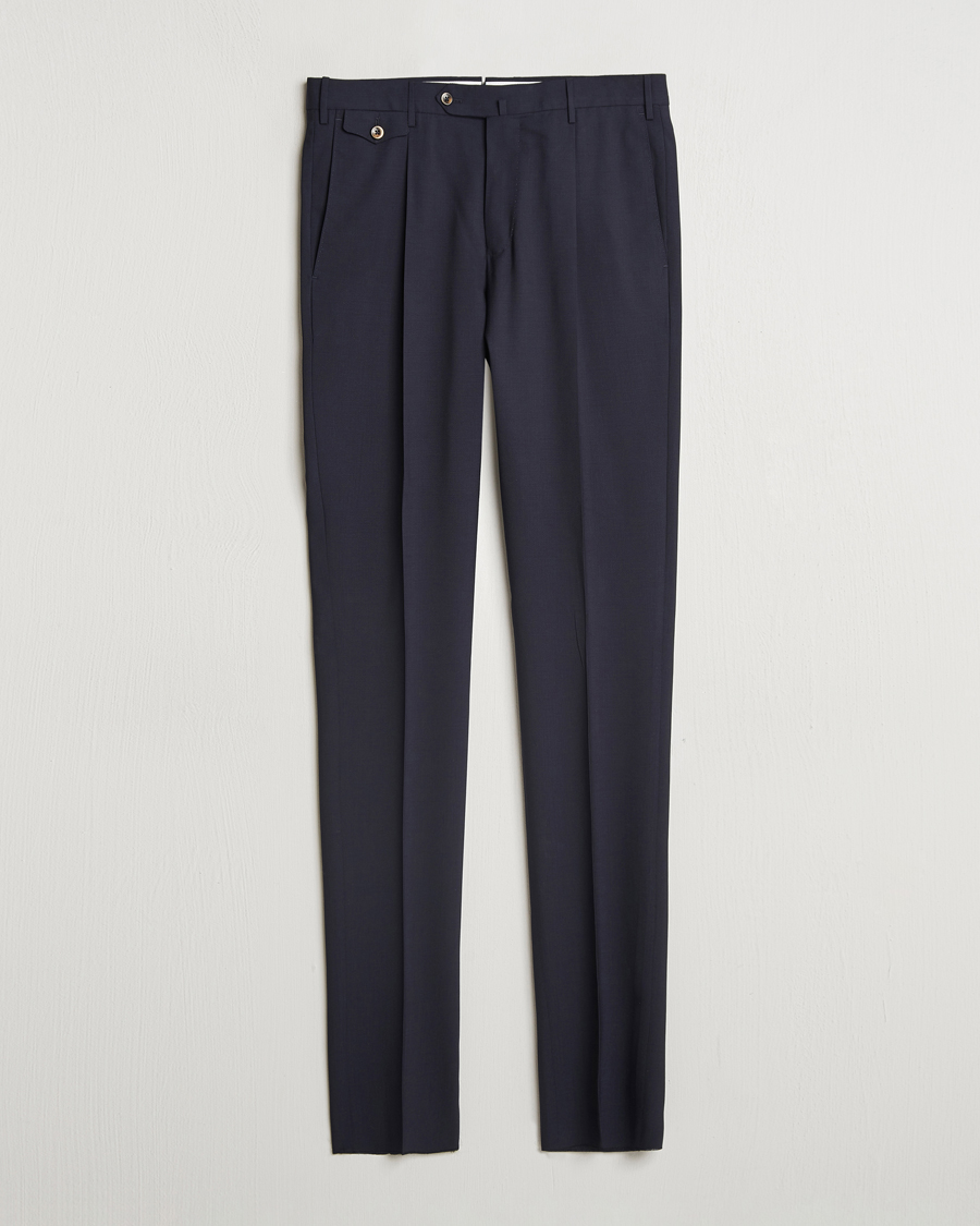 Herren | Hosen | PT01 | Gentleman Fit Wool Stretch Trousers Navy
