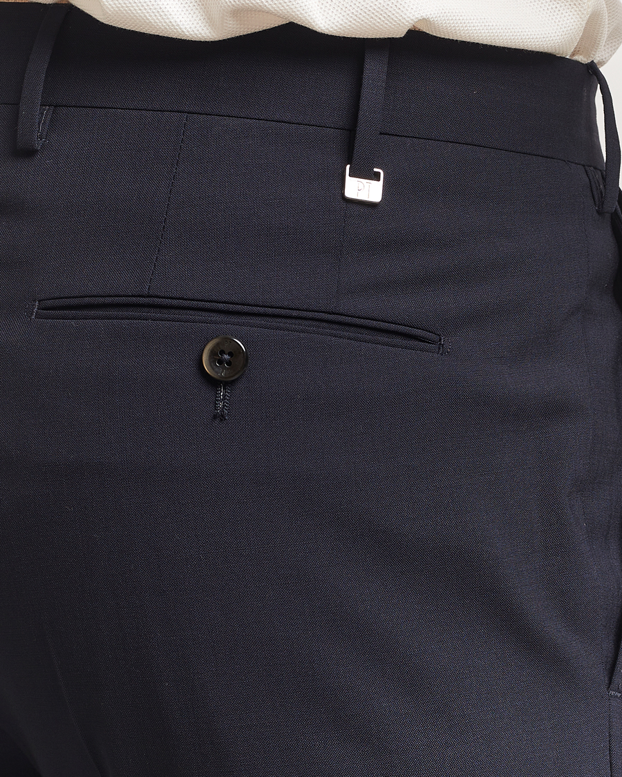 Herren | Hosen | PT01 | Gentleman Fit Wool Stretch Trousers Navy