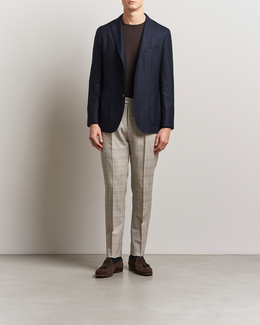 Herren | Hosen | PT01 | Gentleman Fit Check Wool Trousers Beige