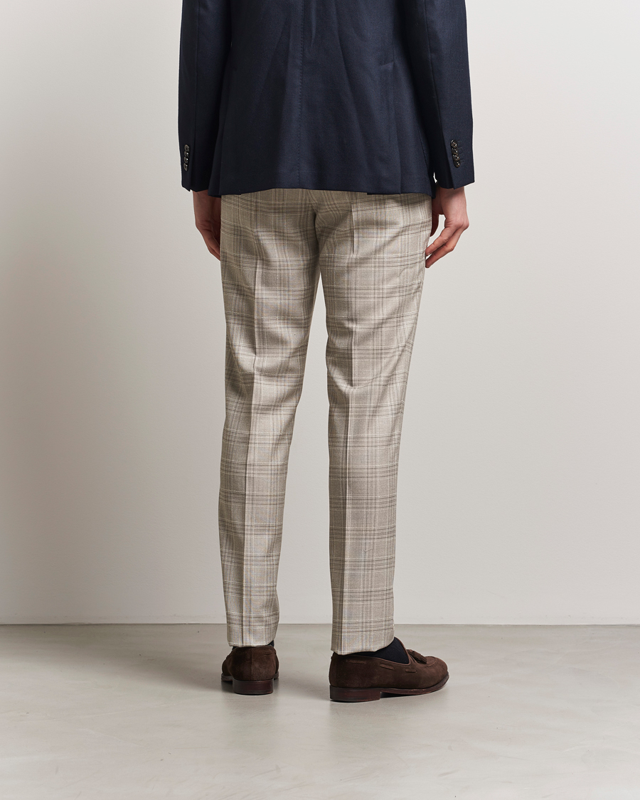 Herren | Hosen | PT01 | Gentleman Fit Check Wool Trousers Beige