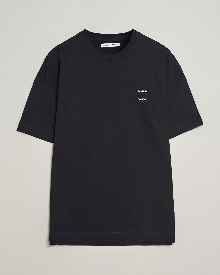 Herren | T-Shirts | Samsøe Samsøe | Joel Organic Cotton T-Shirt Black