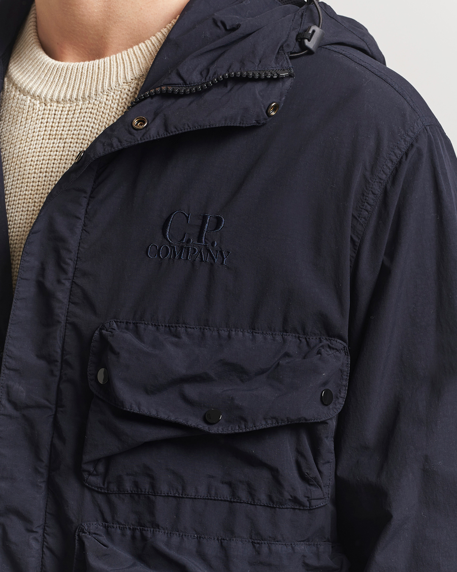 Herren | Jacken | C.P. Company | Flatt Nylon Hooded Jacket Navy