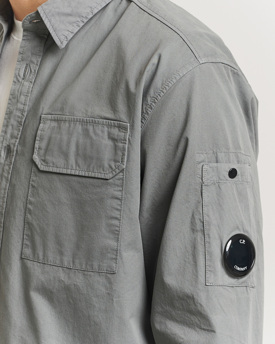 Herren | Hemden | C.P. Company | Organic Gabardine Pocket Shirt Grey