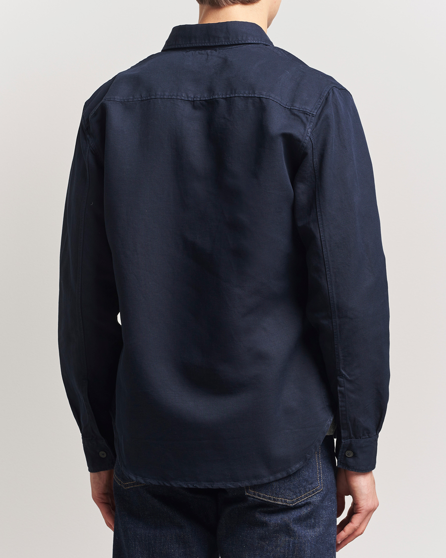 Herren | Hemden | C.P. Company | Cotton/Linen Pocket Overshirt Navy