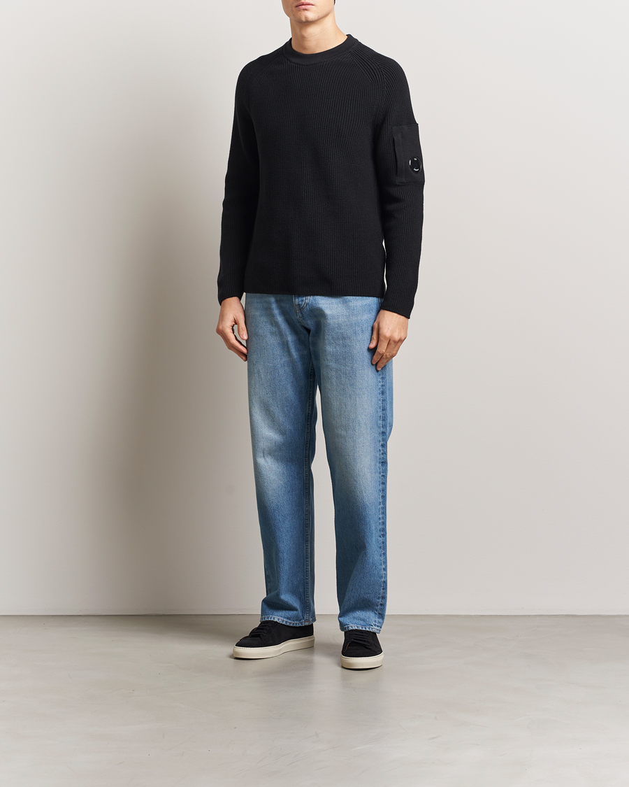 Herren | Pullover | C.P. Company | Sea Island Cotton Crewneck Black