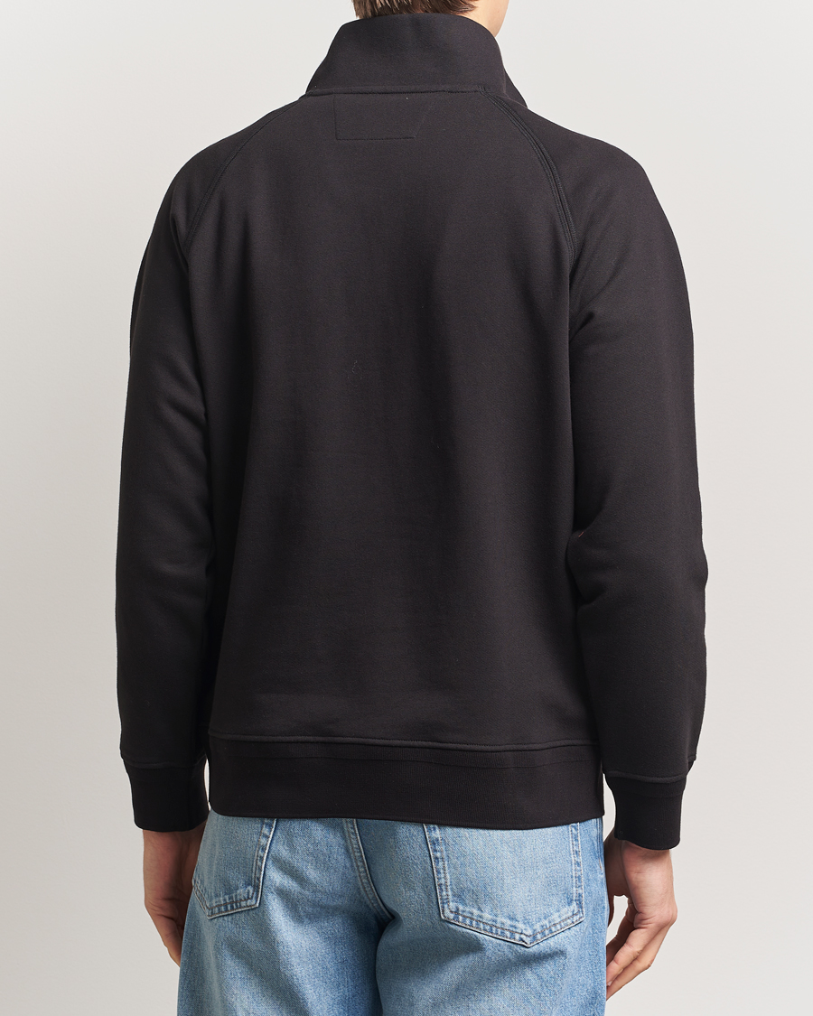 Herren | Pullover | C.P. Company | Diagonal Raised Fleece Half Zip Black