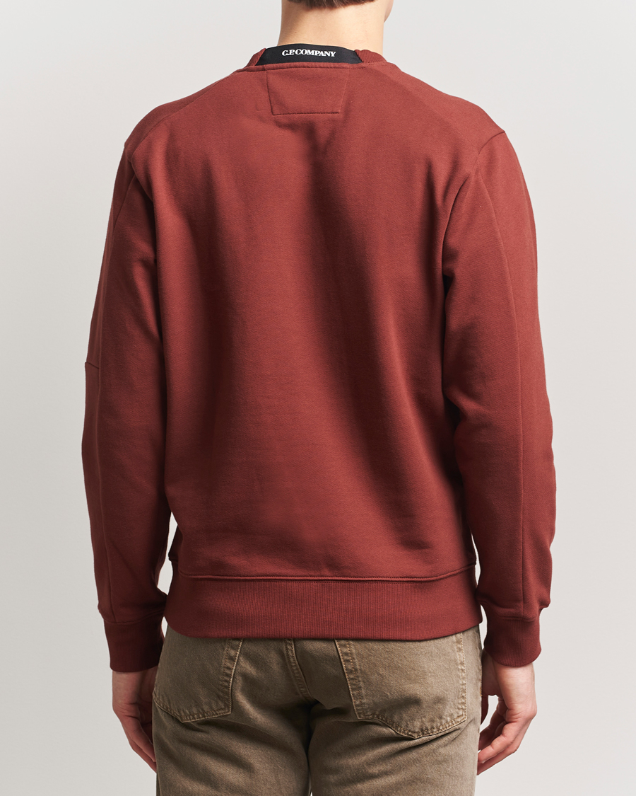 Herren | Pullover | C.P. Company | Diagonal Raised Fleece Lens Sweatshirt Rust
