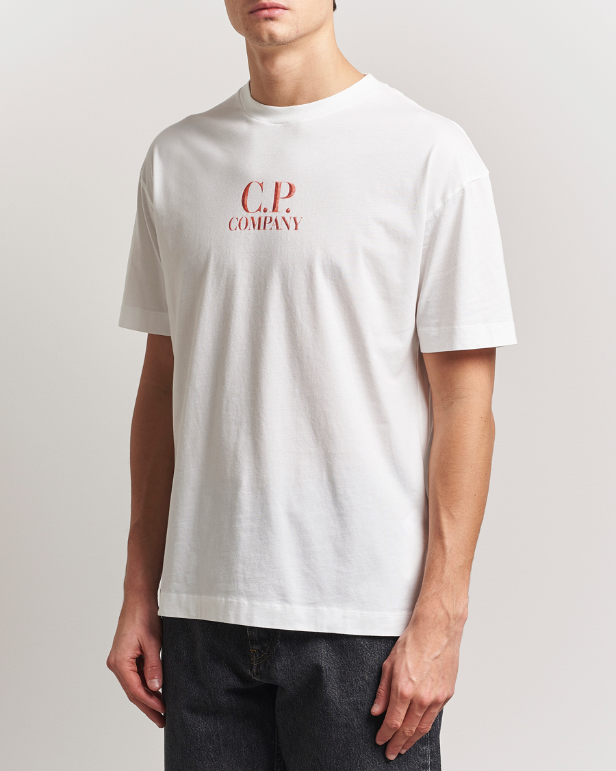 Herren | T-Shirts | C.P. Company | Short Sleeve Back Logo T-Shirt White