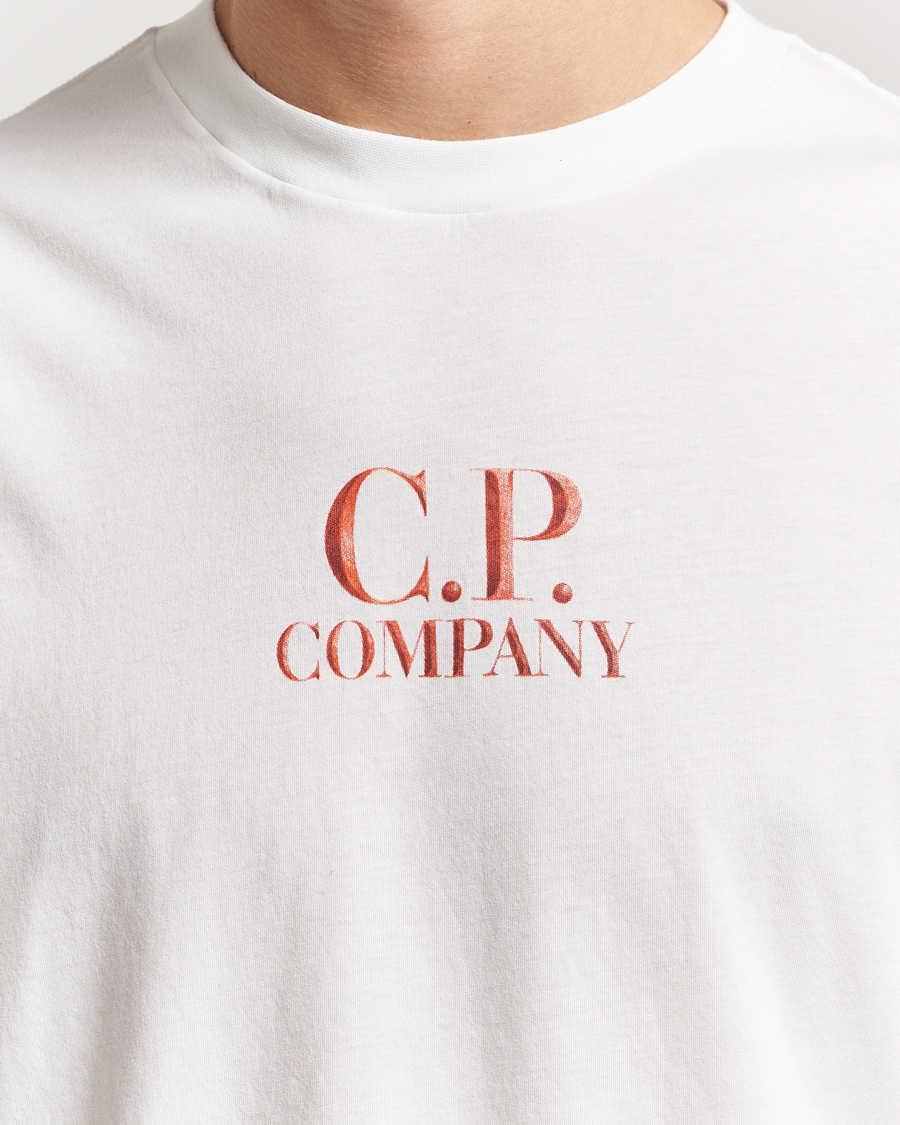 Herren | T-Shirts | C.P. Company | Short Sleeve Back Logo T-Shirt White