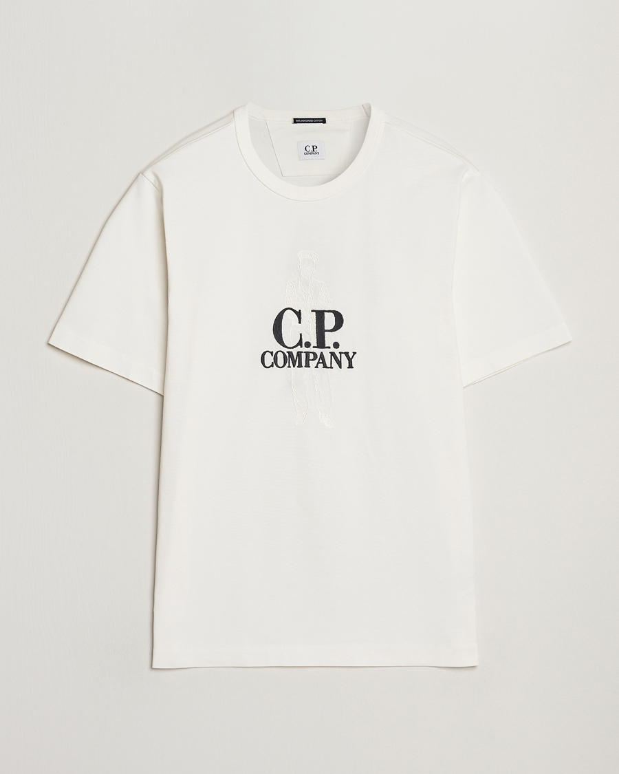 Herren | T-Shirts | C.P. Company | Mercerized Heavy Cotton Back Logo T-Shirt White