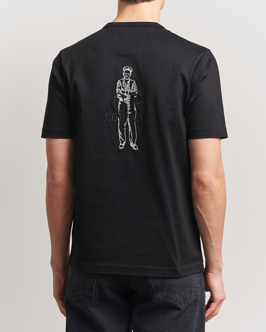 Herren | T-Shirts | C.P. Company | Mercerized Heavy Cotton Back Logo T-Shirt Black