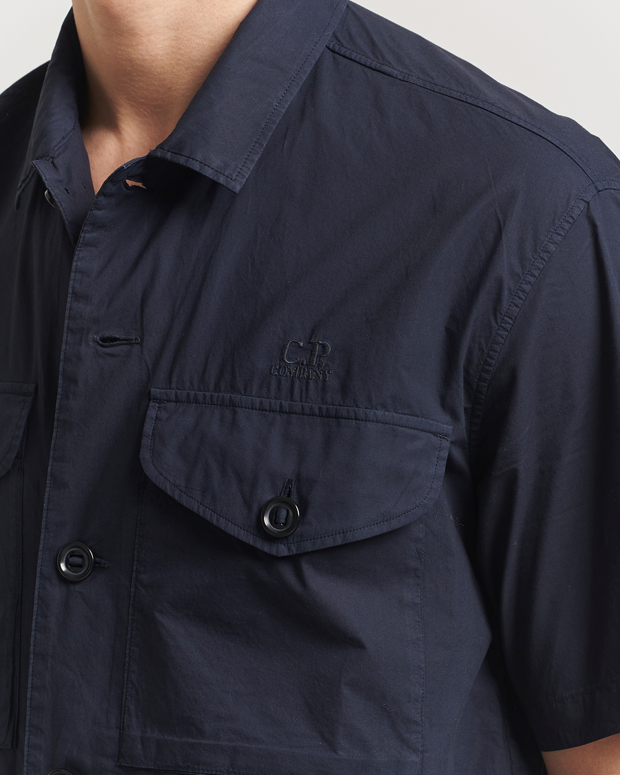 Herren | Hemden | C.P. Company | Short Sleeve Popline Shirt Navy