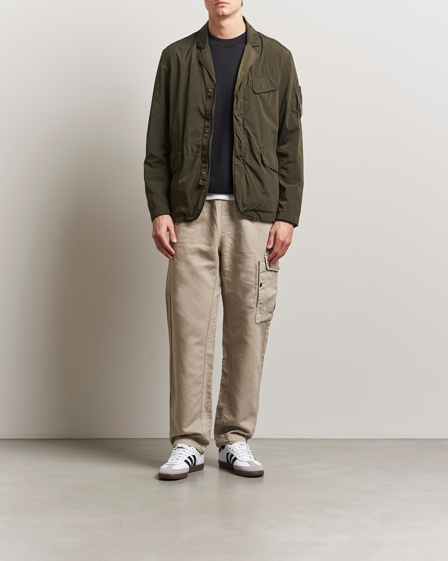Herren | Hosen | C.P. Company | Cotton/Linen Cargo Pants Taupe