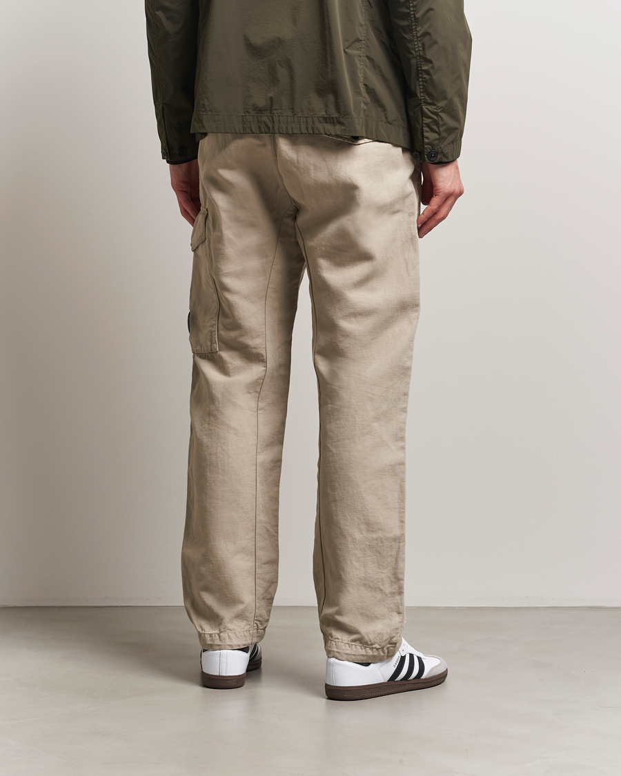 Herren | Hosen | C.P. Company | Cotton/Linen Cargo Pants Taupe