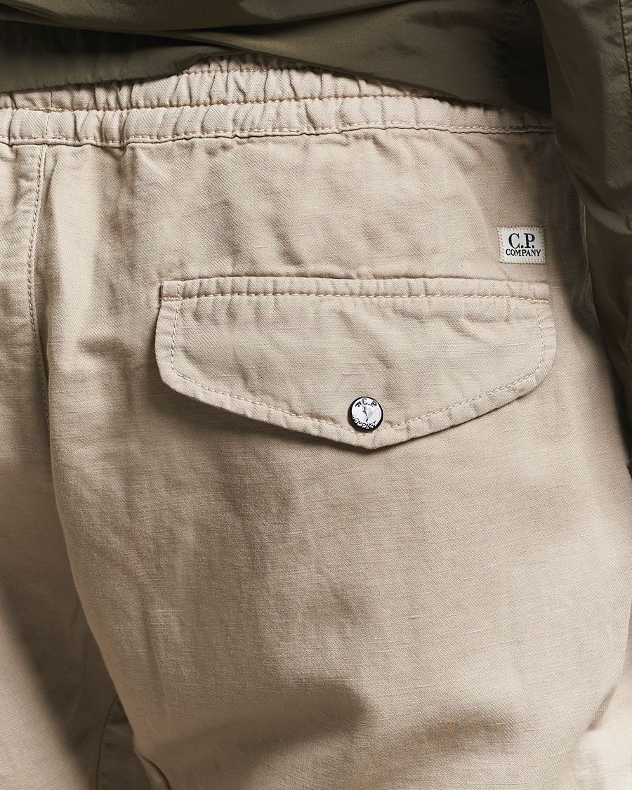 Herren | Hosen | C.P. Company | Cotton/Linen Cargo Pants Taupe