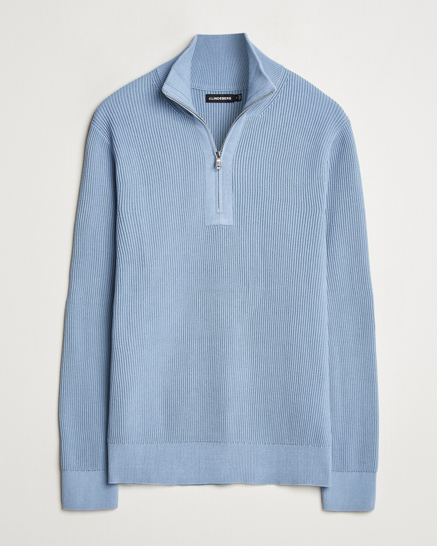 Herren | Pullover | J.Lindeberg | Alex Knitted Half-Zip Rainwashed