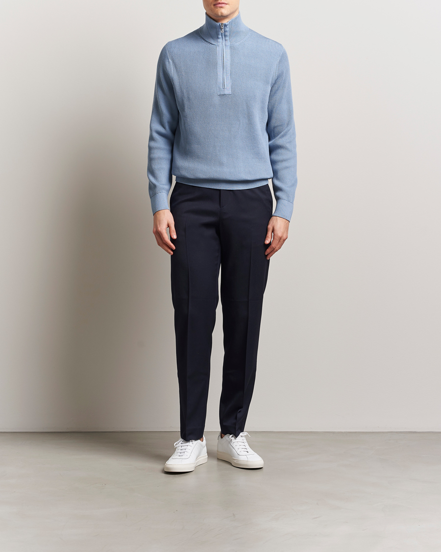 Herren | Pullover | J.Lindeberg | Alex Knitted Half-Zip Rainwashed