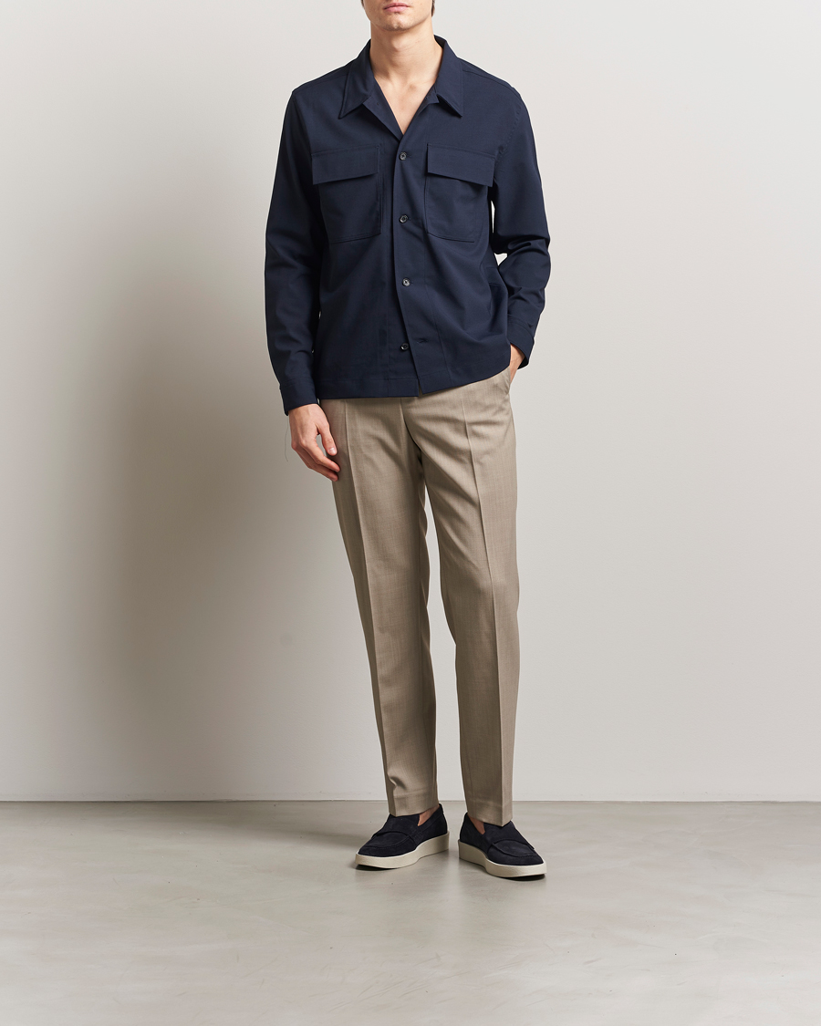 Herren | Hemden | J.Lindeberg | Reid Twill Overshirt Navy