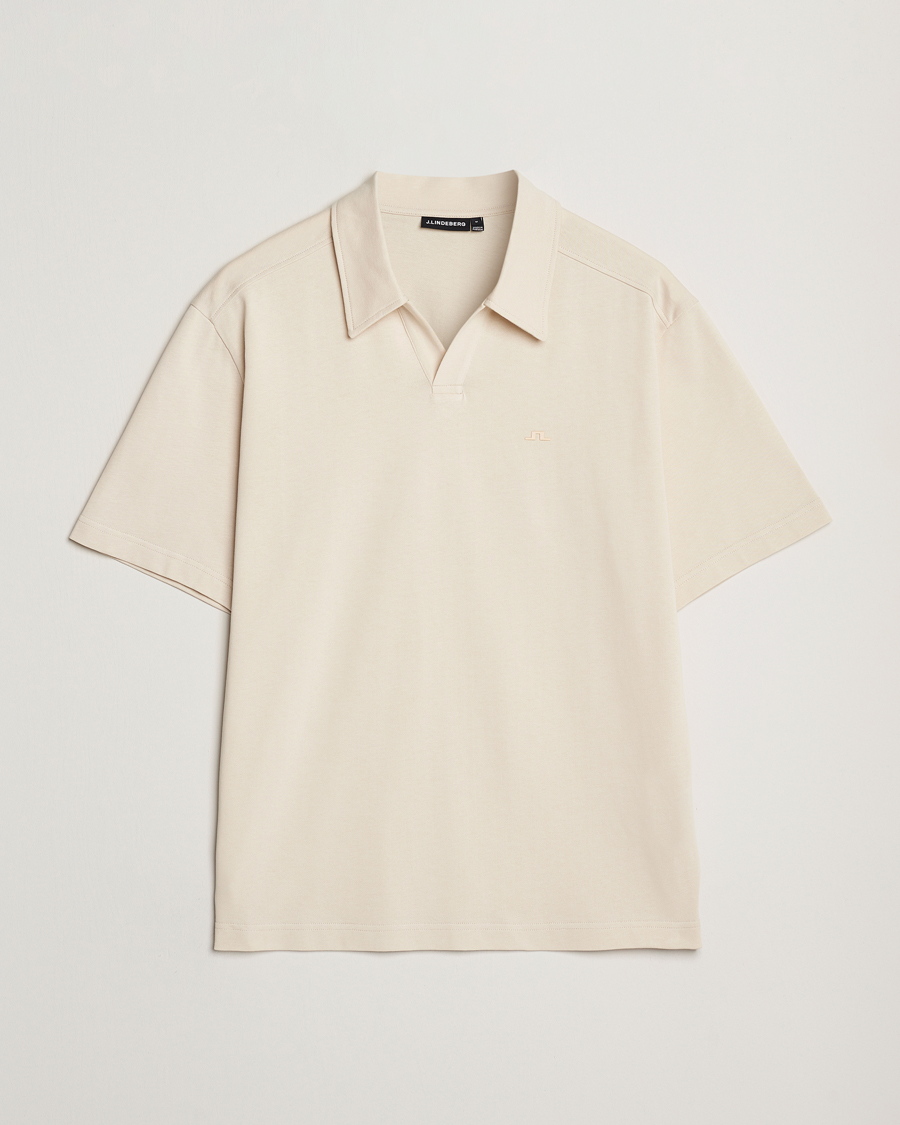 Herren | Poloshirts | J.Lindeberg | Roy Relaxed Polo Pique Moonbeam