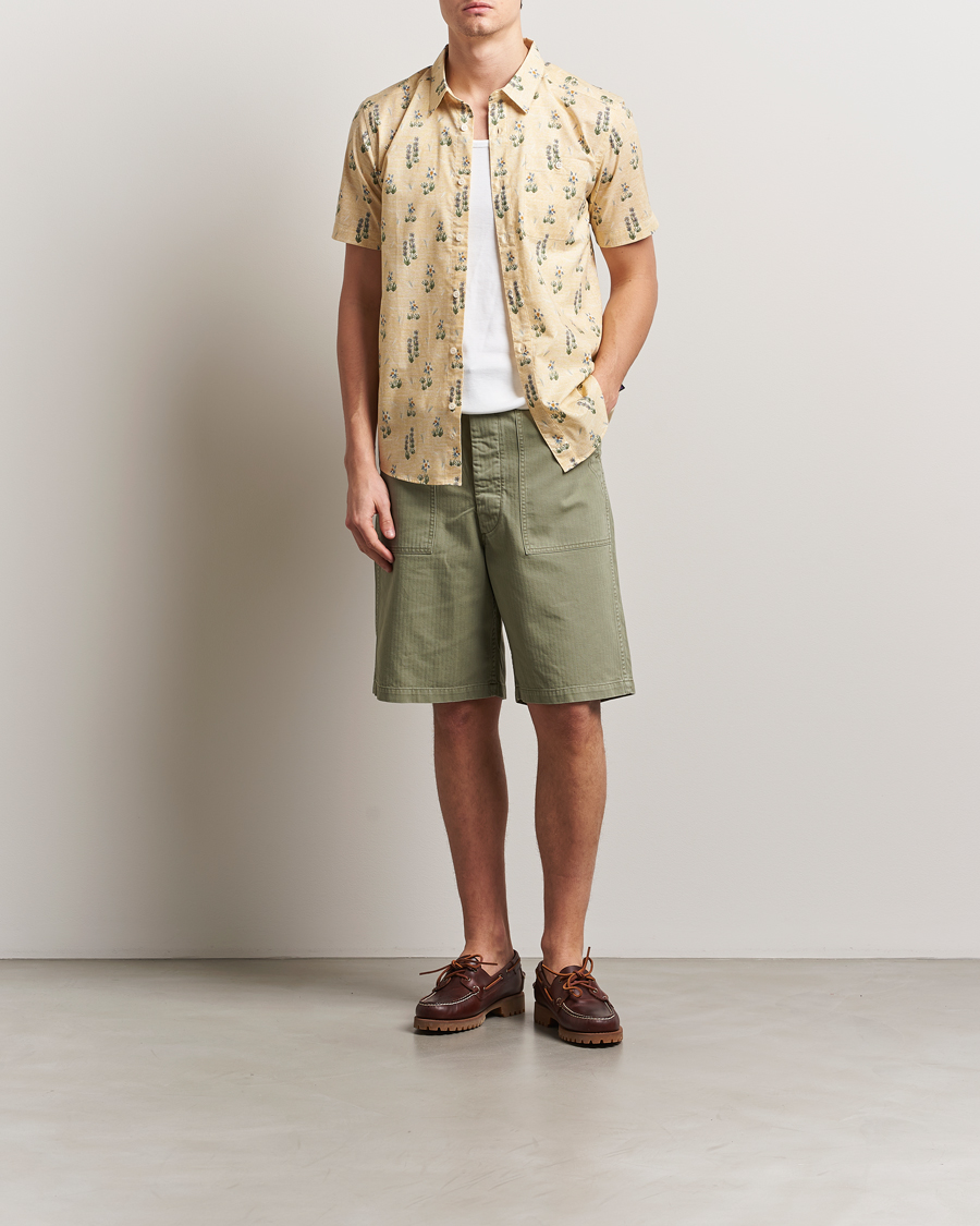 Herren | Shorts | orSlow | Summer Fatigue Shorts Green