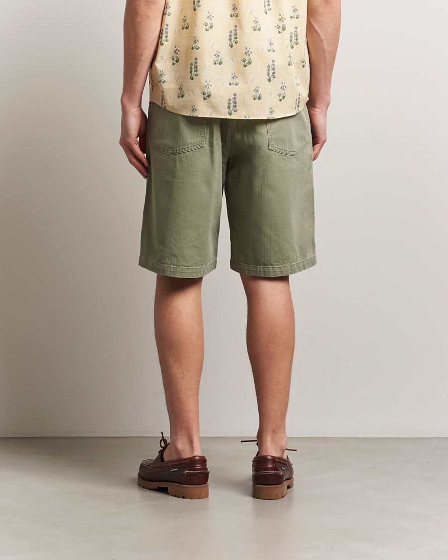 Herren | Shorts | orSlow | Summer Fatigue Shorts Green