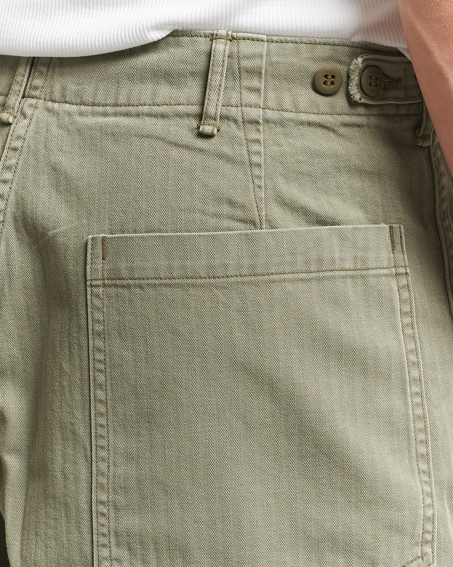 Herren | Shorts | orSlow | Summer Fatigue Shorts Green