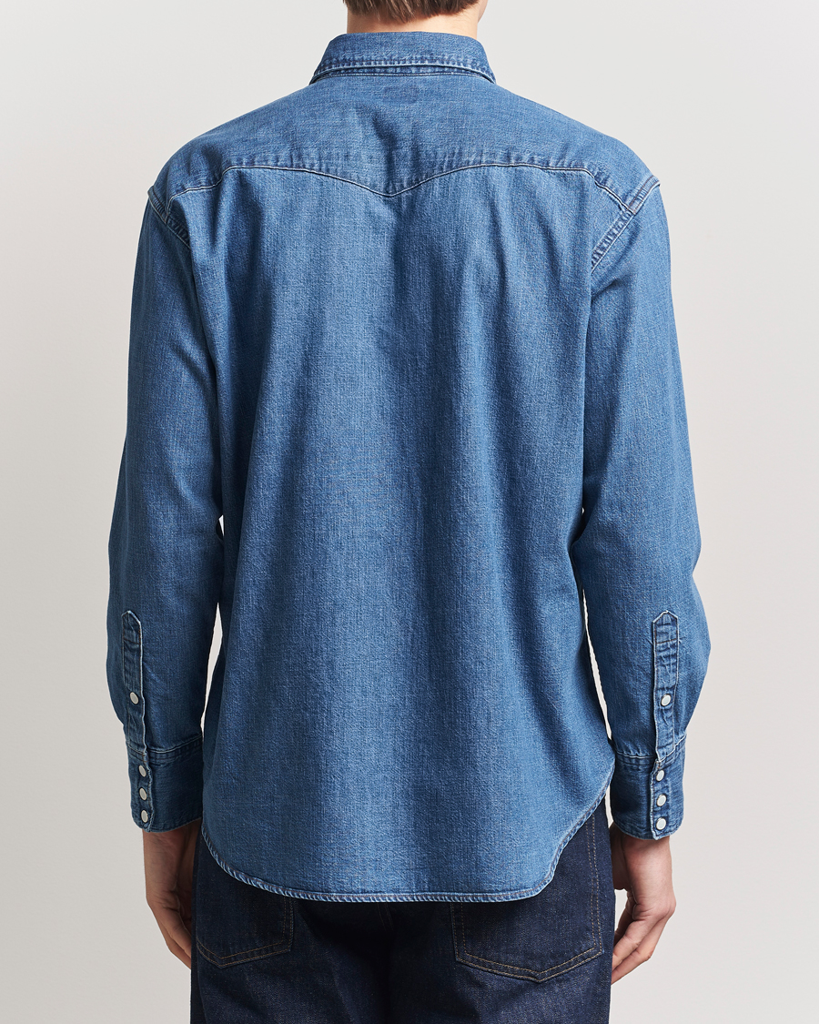 Herren | Hemden | orSlow | Western Shirt Used Denim