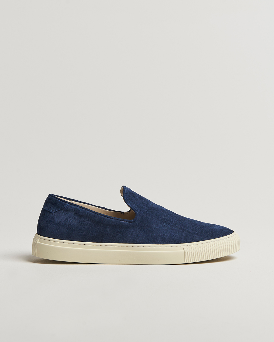 Herren | CQP Jetty Suede Sneaker Loafer Washed Navy | CQP | Jetty Suede Sneaker Loafer Washed Navy