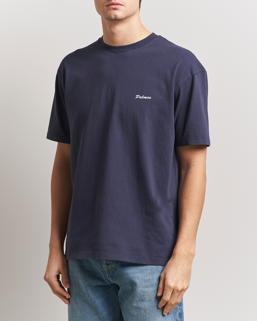 Herren | T-Shirts | Palmes | Dyed T-Shirt Navy