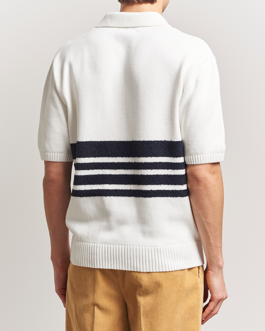Herren | Poloshirts | Palmes | Panel Knit Polo Off White