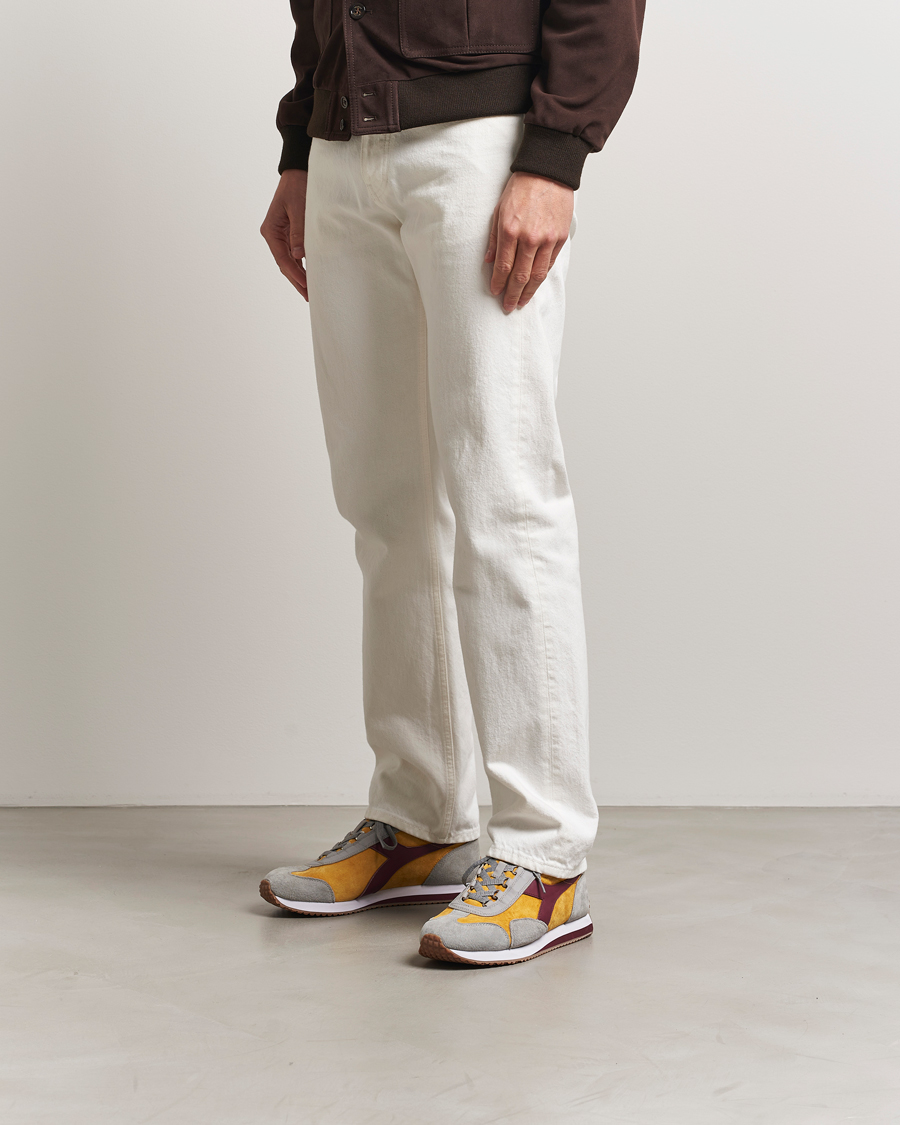 Herren | Diadora Equipe 75 Running Sneaker Grey/Yellow | Diadora | Equipe 75 Running Sneaker Grey/Yellow