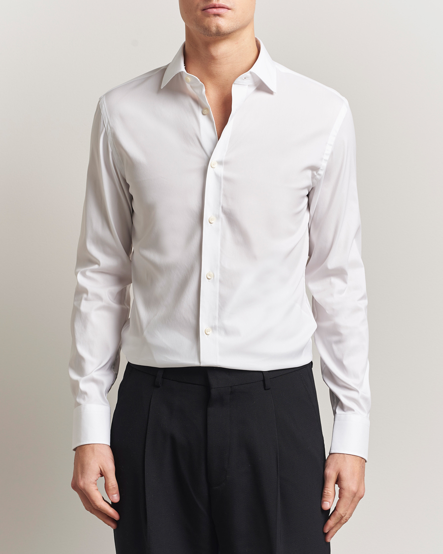 Herren | Hemden | Tiger of Sweden | Adley Slim Fit Cut Away Shirt White