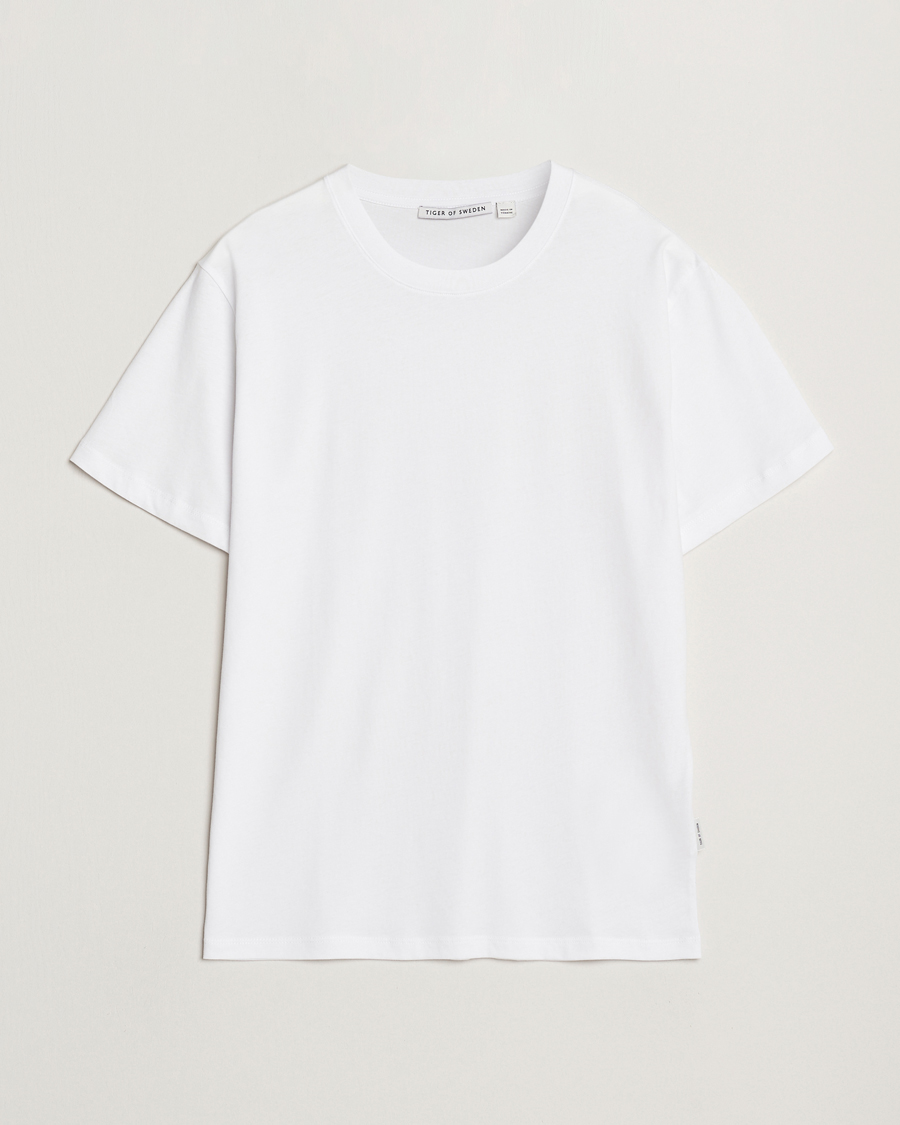 Herren | T-Shirts | Tiger of Sweden | Dillan Crew Neck T-Shirt White
