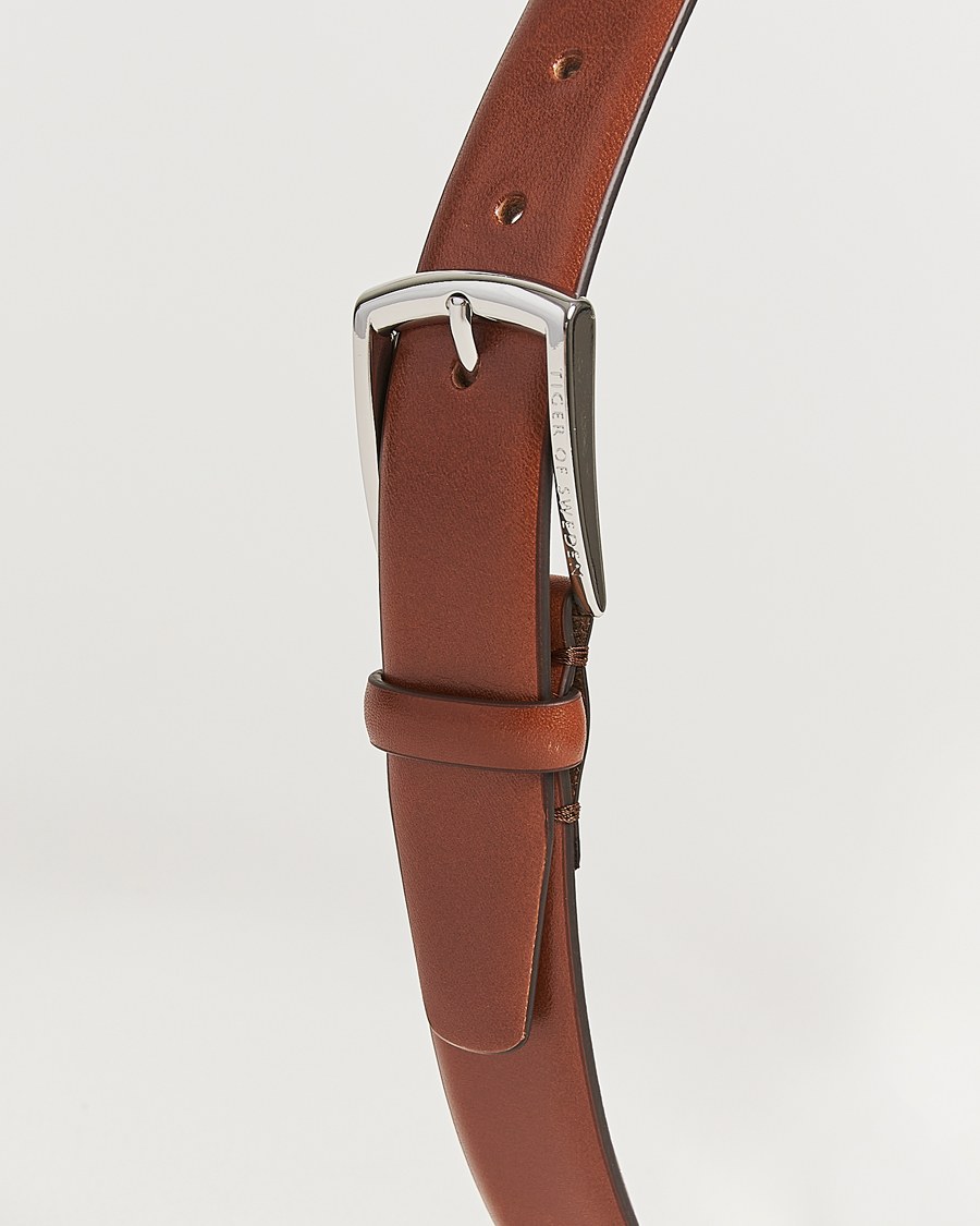 Herren | Gürtel | Tiger of Sweden | Asenby Leather 3 cm Belt Cognac