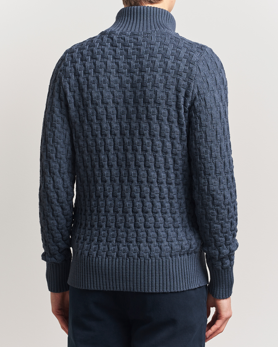 Herren | Pullover | S.N.S. Herning | Stark Cable Cardigan Faded Mineral Blue