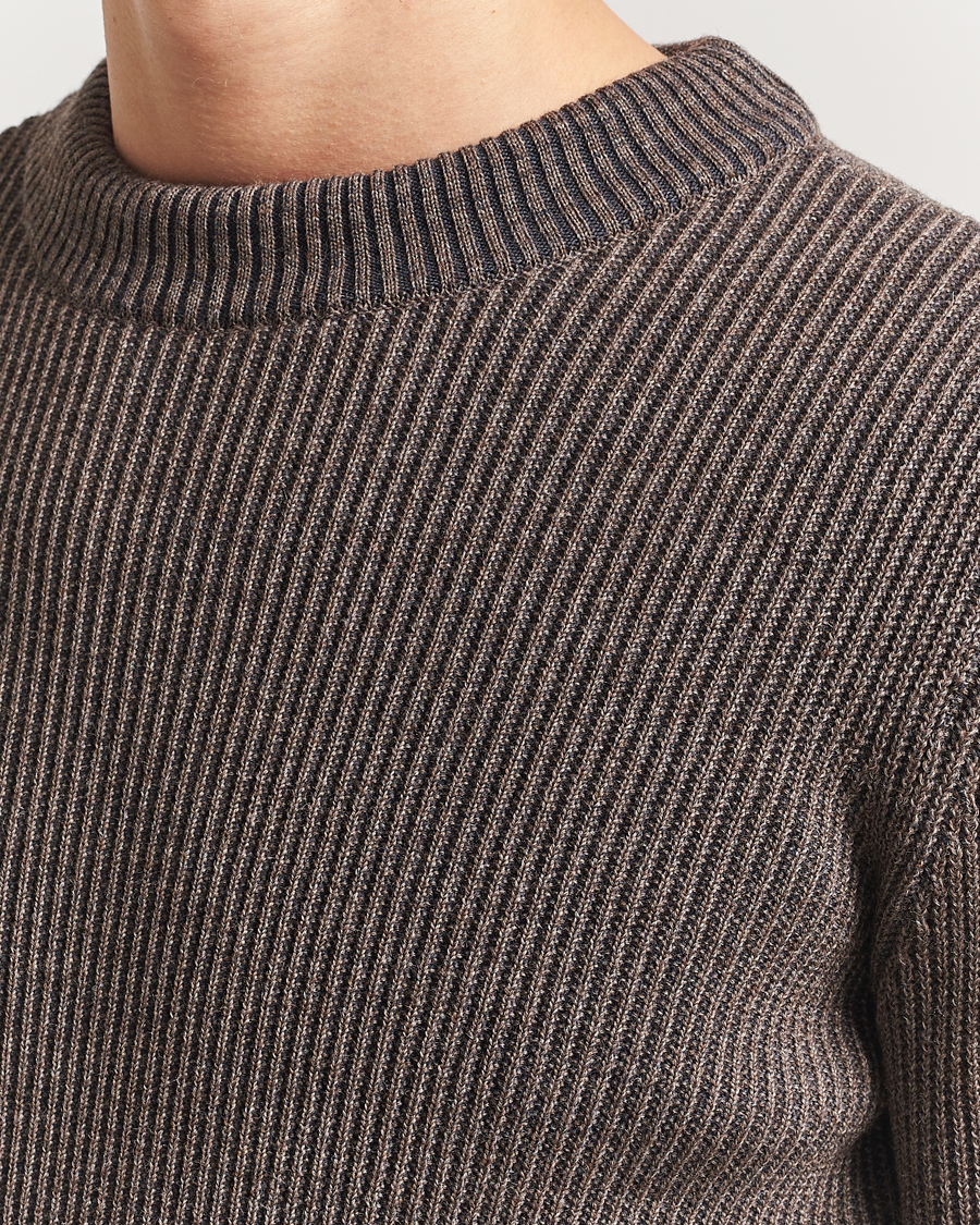 Herren | Pullover | S.N.S. Herning | Fender Wool Crew Neck Terra Brown