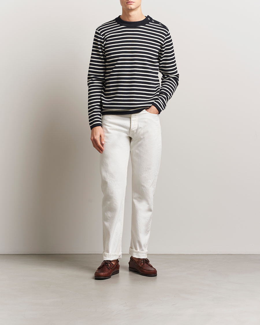 Herren | Pullover | S.N.S. Herning | Naval Crew Neck Navy/White