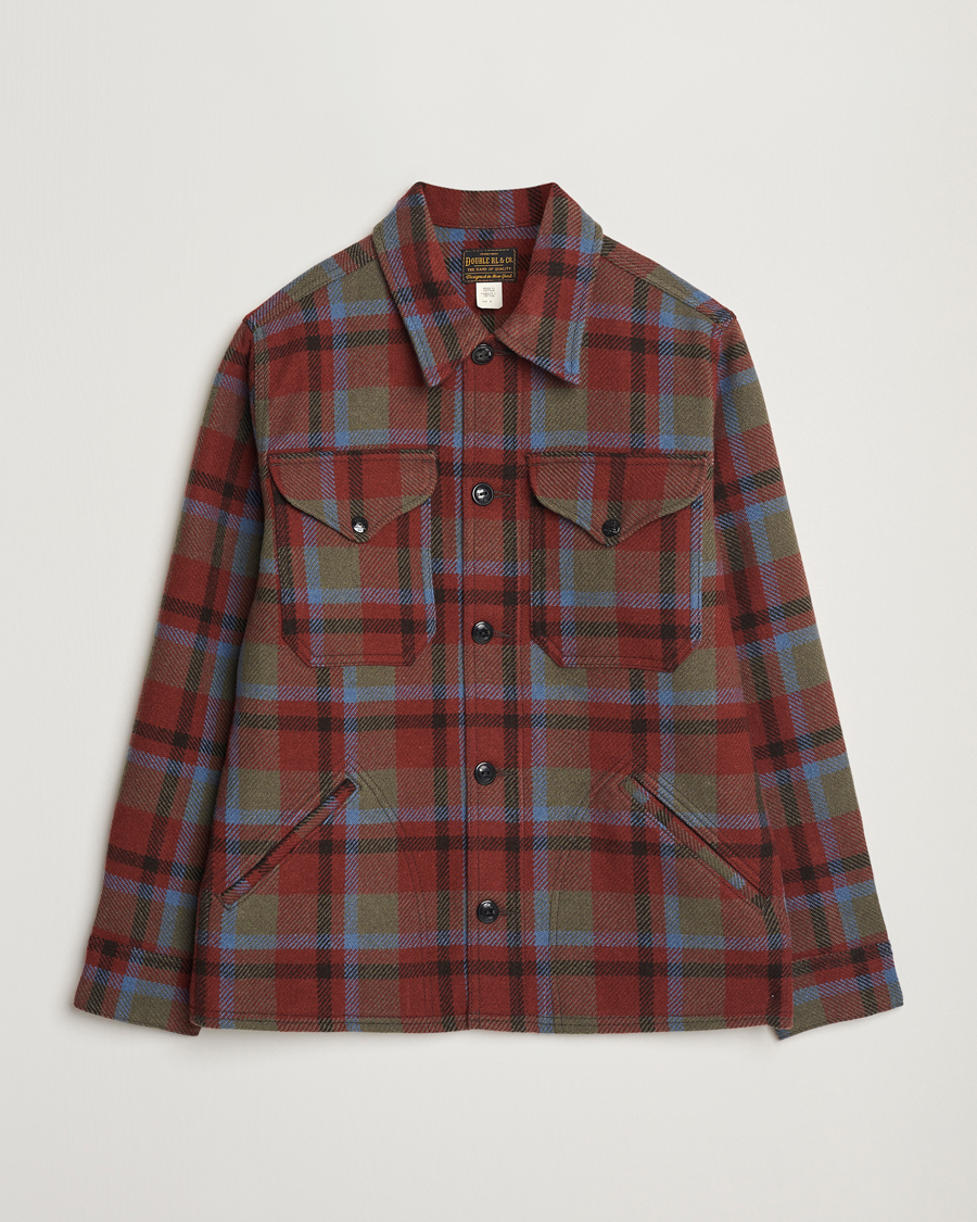 Herren | Jacken | RRL | Ace Cruiser Unlined Jacket Maroon Plaid