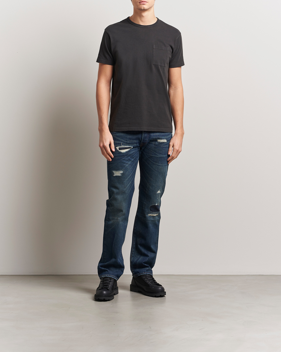 Herren | T-Shirts | RRL | 2-Packet Pocket Tee Black