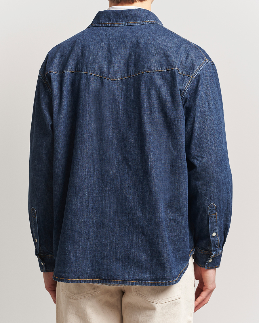 Herren | Hemden | Jeanerica | Arno Denim Shirt Dark Blue Vintage