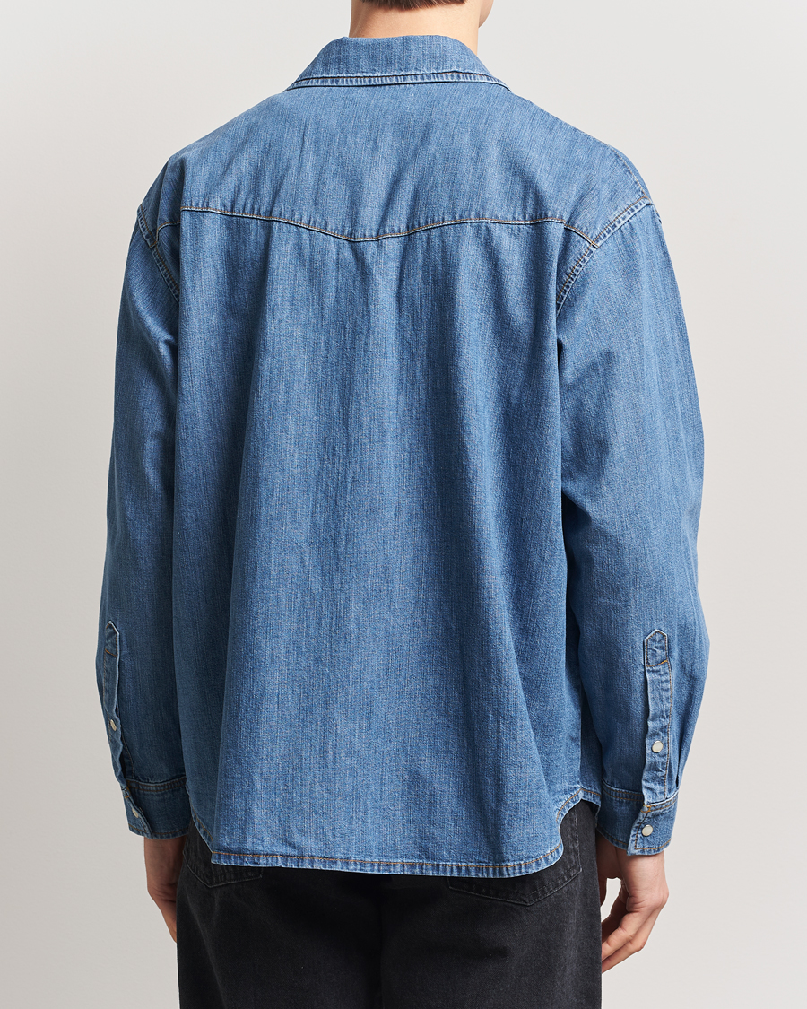Herren | Hemden | Jeanerica | Arno Denim Shirt Light Blue Vintage