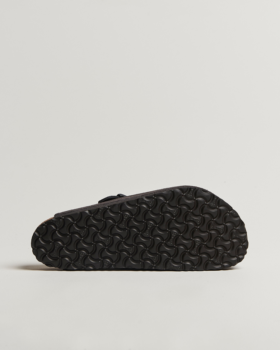 Herren | BIRKENSTOCK Boston Classic Footbed Velvet Grey Suede | BIRKENSTOCK | Boston Classic Footbed Velvet Grey Suede