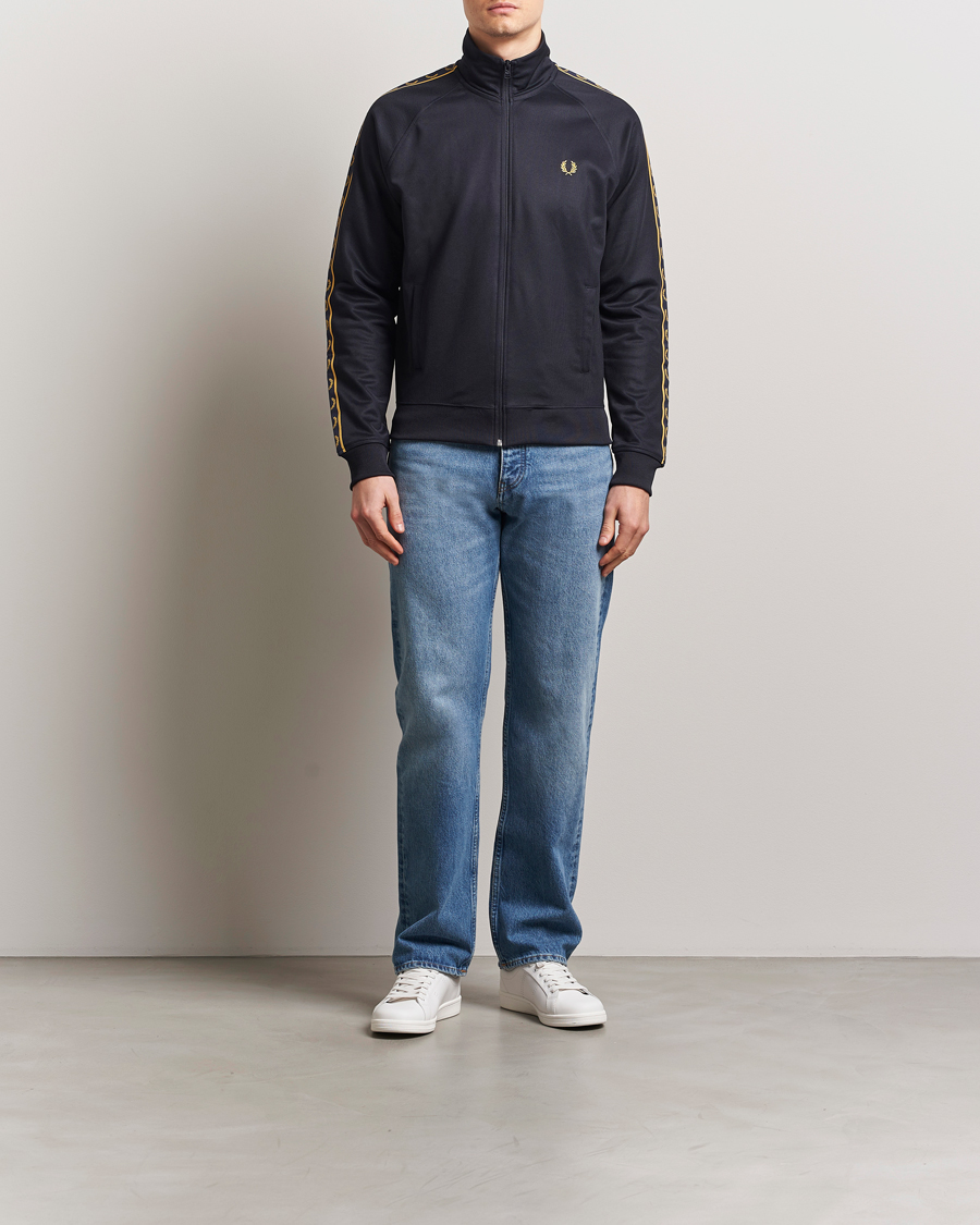 Herren | Pullover | Fred Perry | Taped Track Jacket Navy