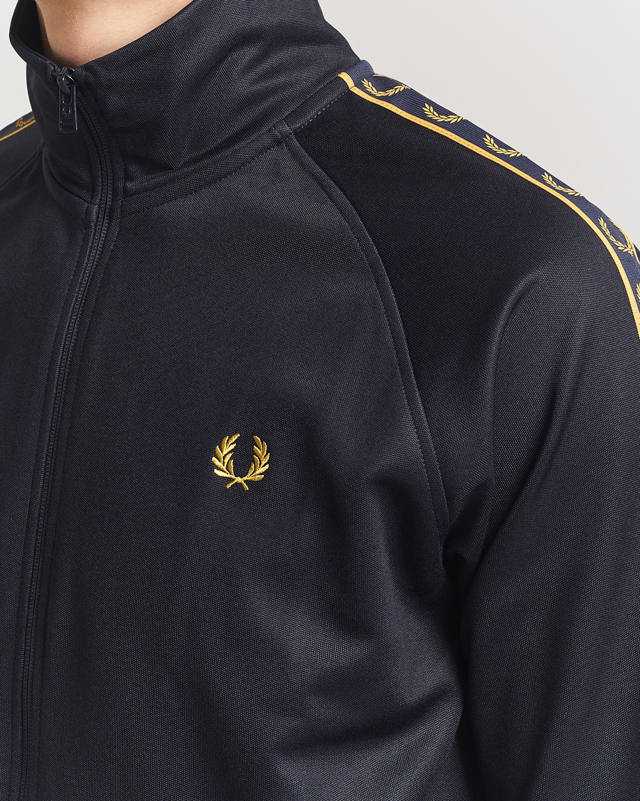 Herren | Pullover | Fred Perry | Taped Track Jacket Navy