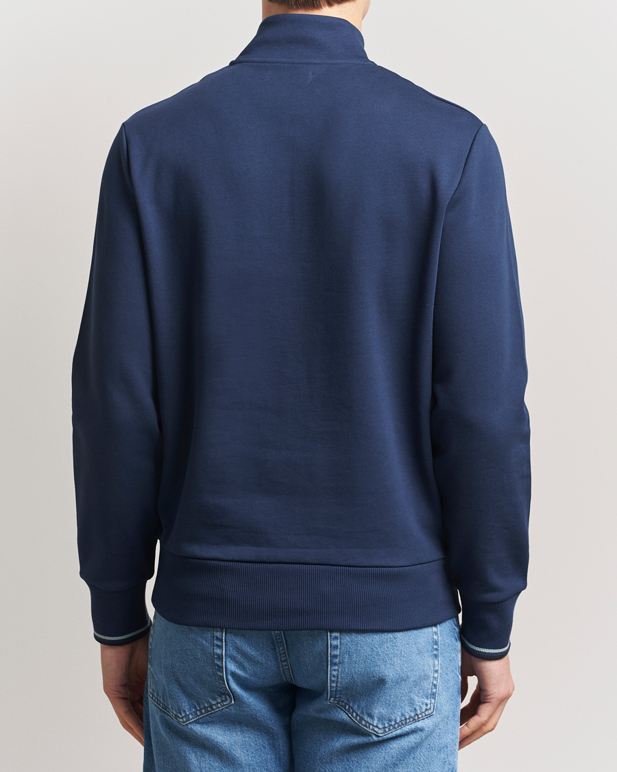 Herren | Pullover | Fred Perry | Half Zip Sweatshirt Tennis Blue