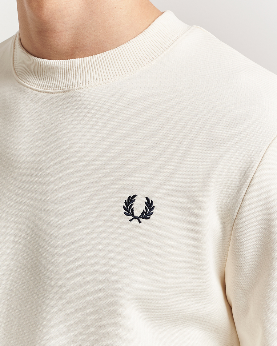 Herren | Pullover | Fred Perry | Crew Neck Sweatshirt Ecru