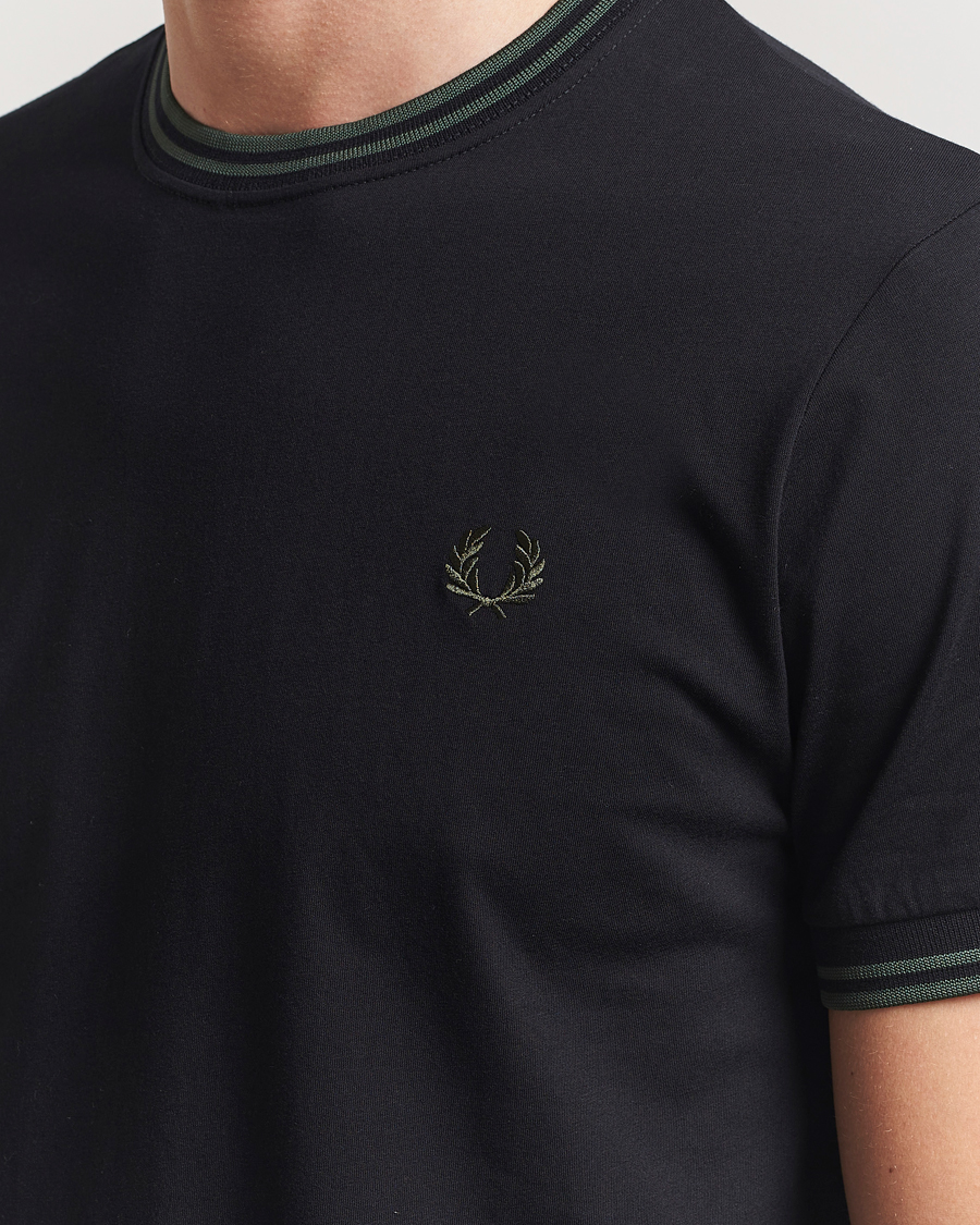 Herren | T-Shirts | Fred Perry | Twin Tipped T-Shirt Black