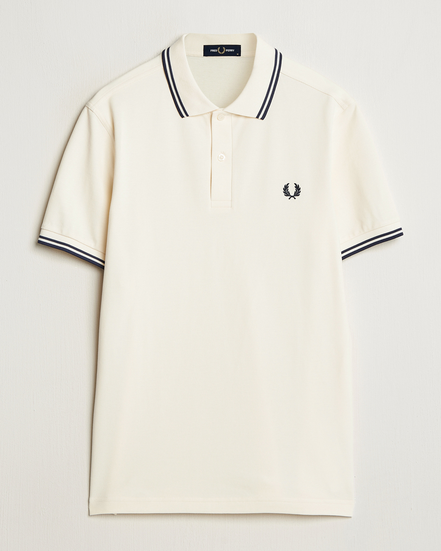 Herren | Poloshirts | Fred Perry | Twin Tipped Polo Shirt Ecru